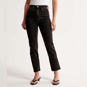 Abercrombie Ultra High Rise Ankle Straight Jeans